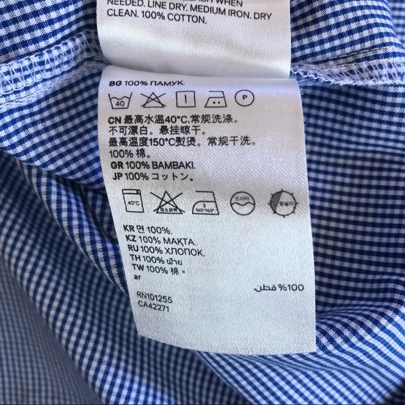 🌿 H&M 🌿 woman’s off the shoulder 3/4 split sleeve blouse size 8 - Picture 10 of 10